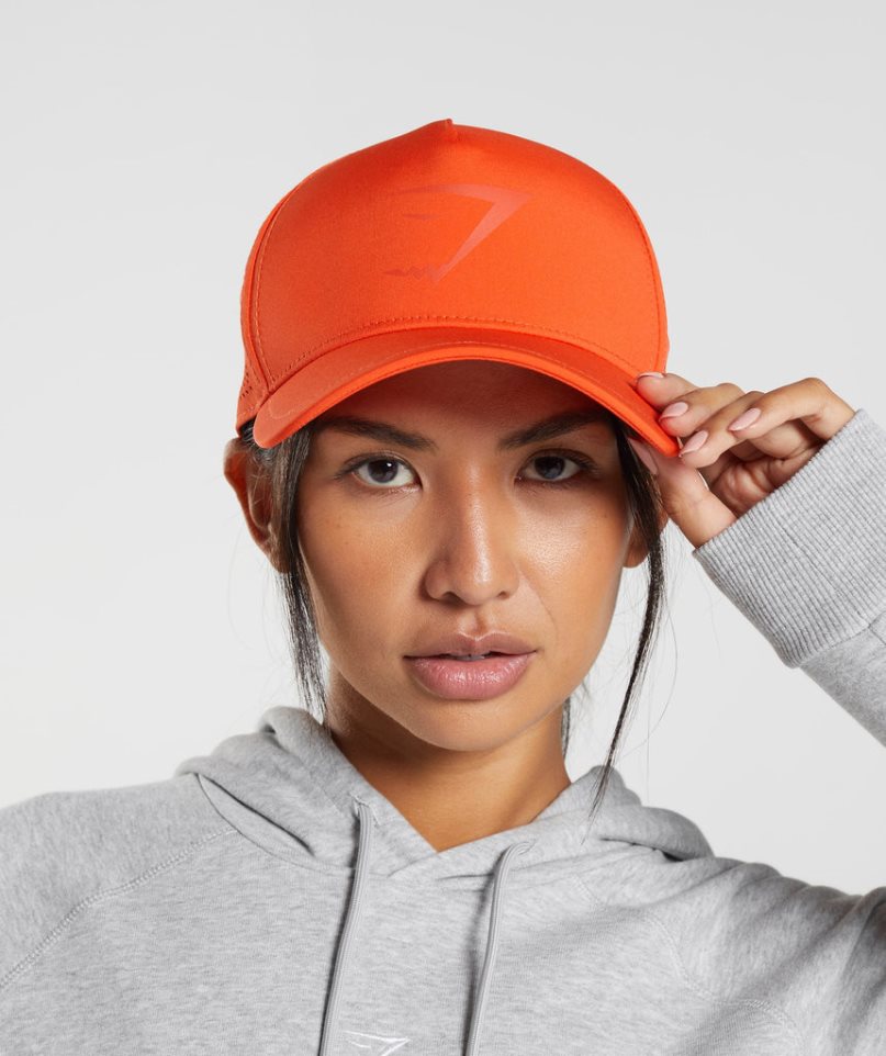 Gymshark Mesh Trucker Caps Orange | CA N0DA36